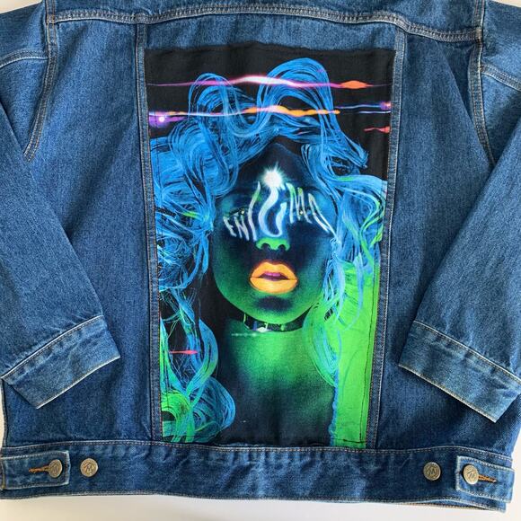 Via Penny Lane Reworked Apparel | Lady Gaga Enigma Tour Vintage Denim Jacket - Picture 10 of 11
